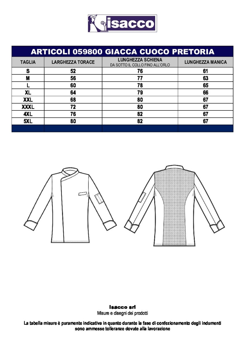 GIACCA CUOCO YOKOHAMA - immagine 3