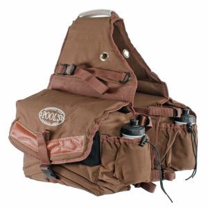 Bisaccia posteriore Pool’s in nylon imbottito con 2 tasche