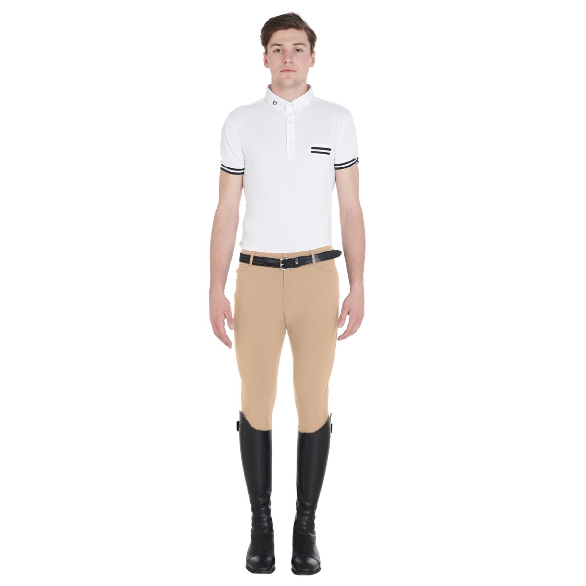 Pantaloni uomo slim fit grip con logo Equestro - immagine 6