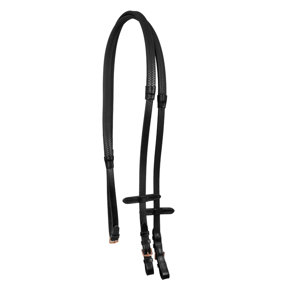 TESTIERA INGLESE CON DECORAZIONE FILETTO ORO ROSA - immagine 7