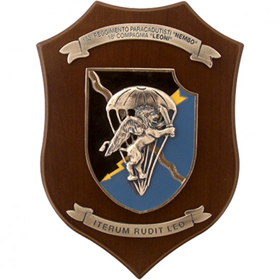 18a compagnia 183° reggimento paracadutisti crest - immagine 2