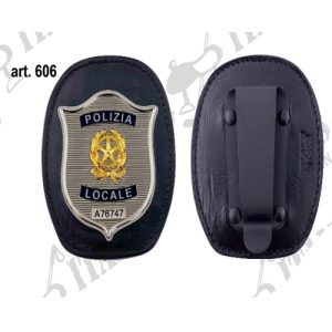 Portaplacca da cintura art.606 scudo