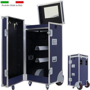 Baule con top apribile per due selle inglesi 124x62x60 cm